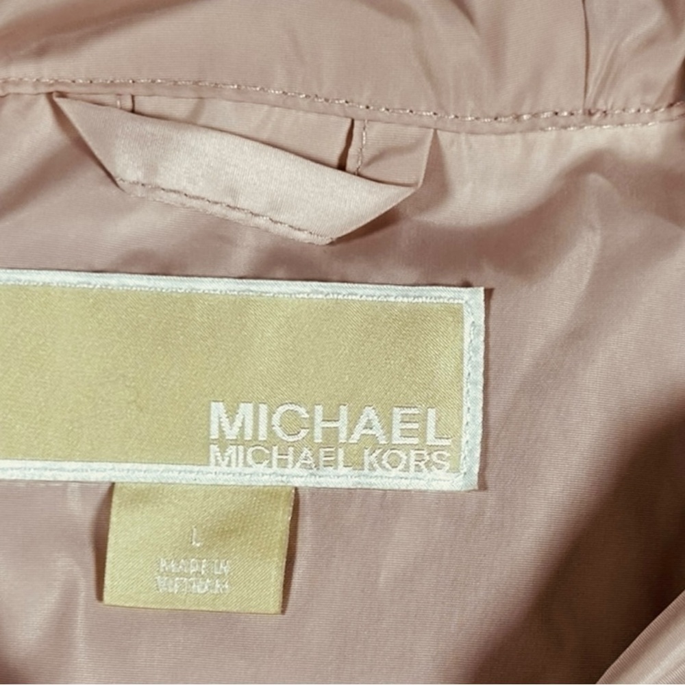 Michael Kors Women’s Rain Coat Pink Size Large - Picture 10 of 11